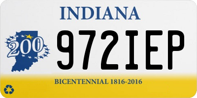 IN license plate 972IEP