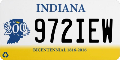 IN license plate 972IEW