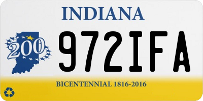 IN license plate 972IFA