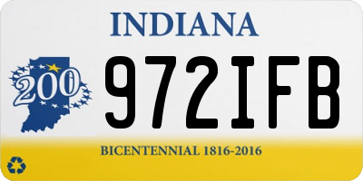 IN license plate 972IFB