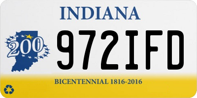 IN license plate 972IFD