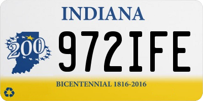 IN license plate 972IFE