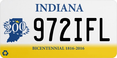 IN license plate 972IFL