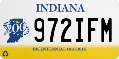 IN license plate 972IFM