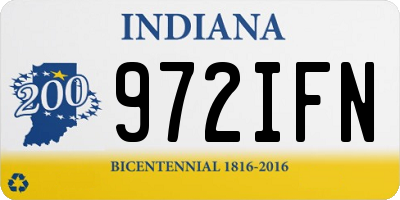 IN license plate 972IFN