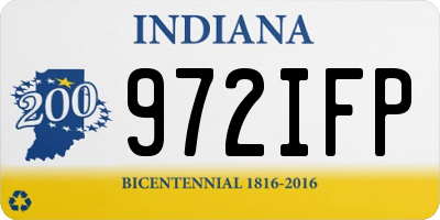 IN license plate 972IFP