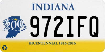 IN license plate 972IFQ
