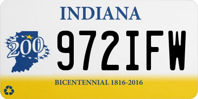 IN license plate 972IFW