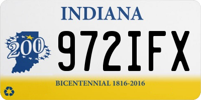IN license plate 972IFX