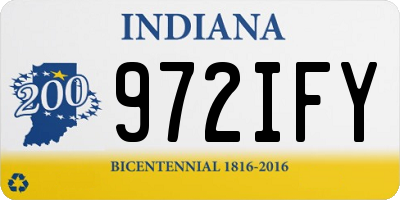 IN license plate 972IFY