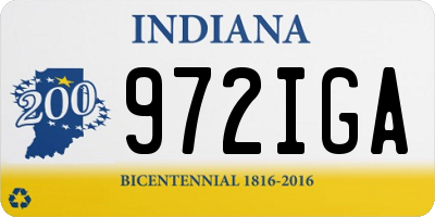 IN license plate 972IGA