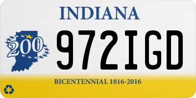 IN license plate 972IGD