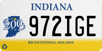 IN license plate 972IGE