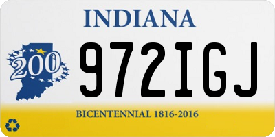 IN license plate 972IGJ