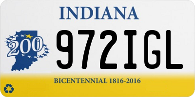 IN license plate 972IGL