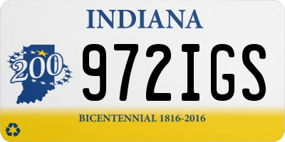 IN license plate 972IGS