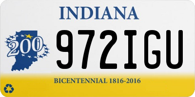 IN license plate 972IGU