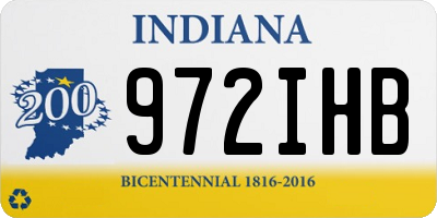 IN license plate 972IHB