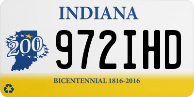 IN license plate 972IHD