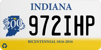 IN license plate 972IHP
