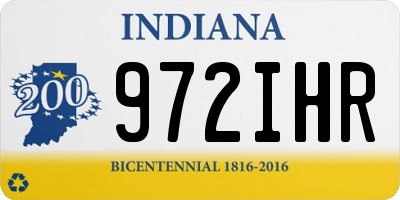 IN license plate 972IHR