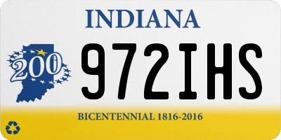 IN license plate 972IHS
