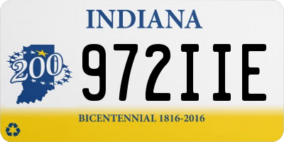 IN license plate 972IIE