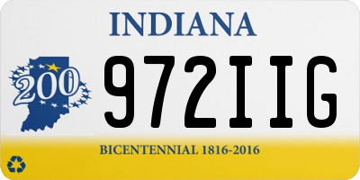 IN license plate 972IIG