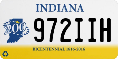 IN license plate 972IIH