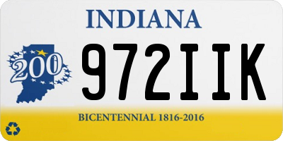 IN license plate 972IIK