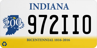 IN license plate 972IIO