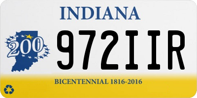 IN license plate 972IIR