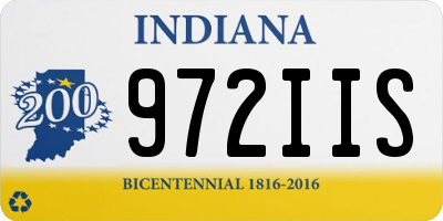 IN license plate 972IIS
