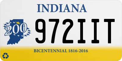 IN license plate 972IIT