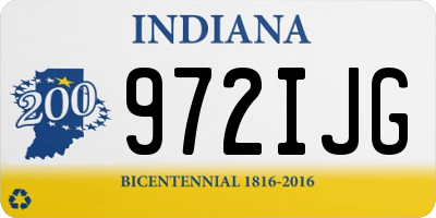 IN license plate 972IJG