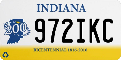 IN license plate 972IKC