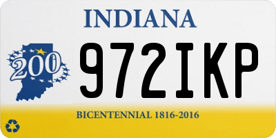IN license plate 972IKP