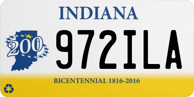 IN license plate 972ILA