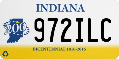 IN license plate 972ILC