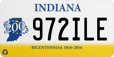IN license plate 972ILE