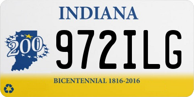 IN license plate 972ILG