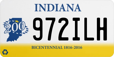 IN license plate 972ILH