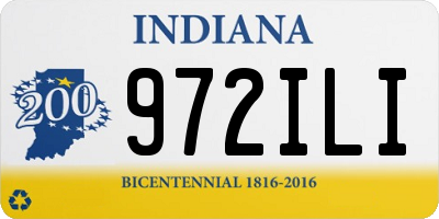 IN license plate 972ILI