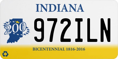 IN license plate 972ILN