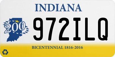 IN license plate 972ILQ