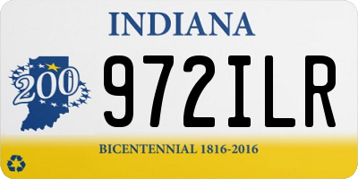 IN license plate 972ILR