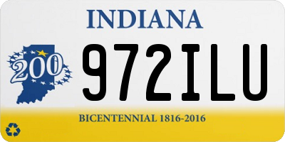 IN license plate 972ILU