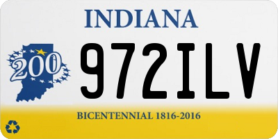 IN license plate 972ILV