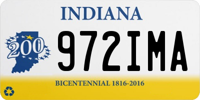 IN license plate 972IMA