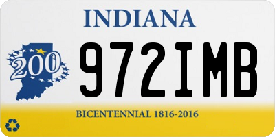 IN license plate 972IMB